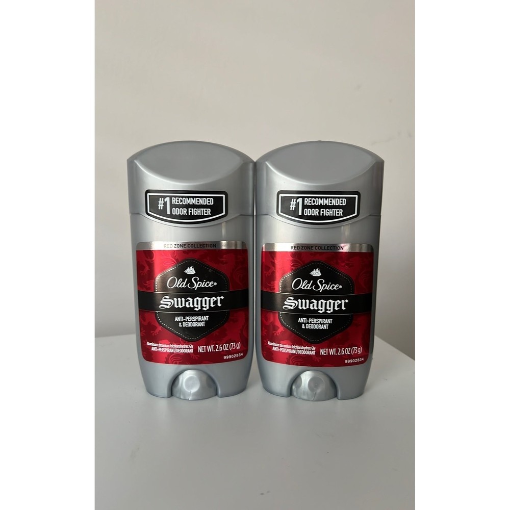2 x Old Spice Red Zone Anti-Perspirant Deodorant Solid Swagger 2.60 oz Exp 05/21